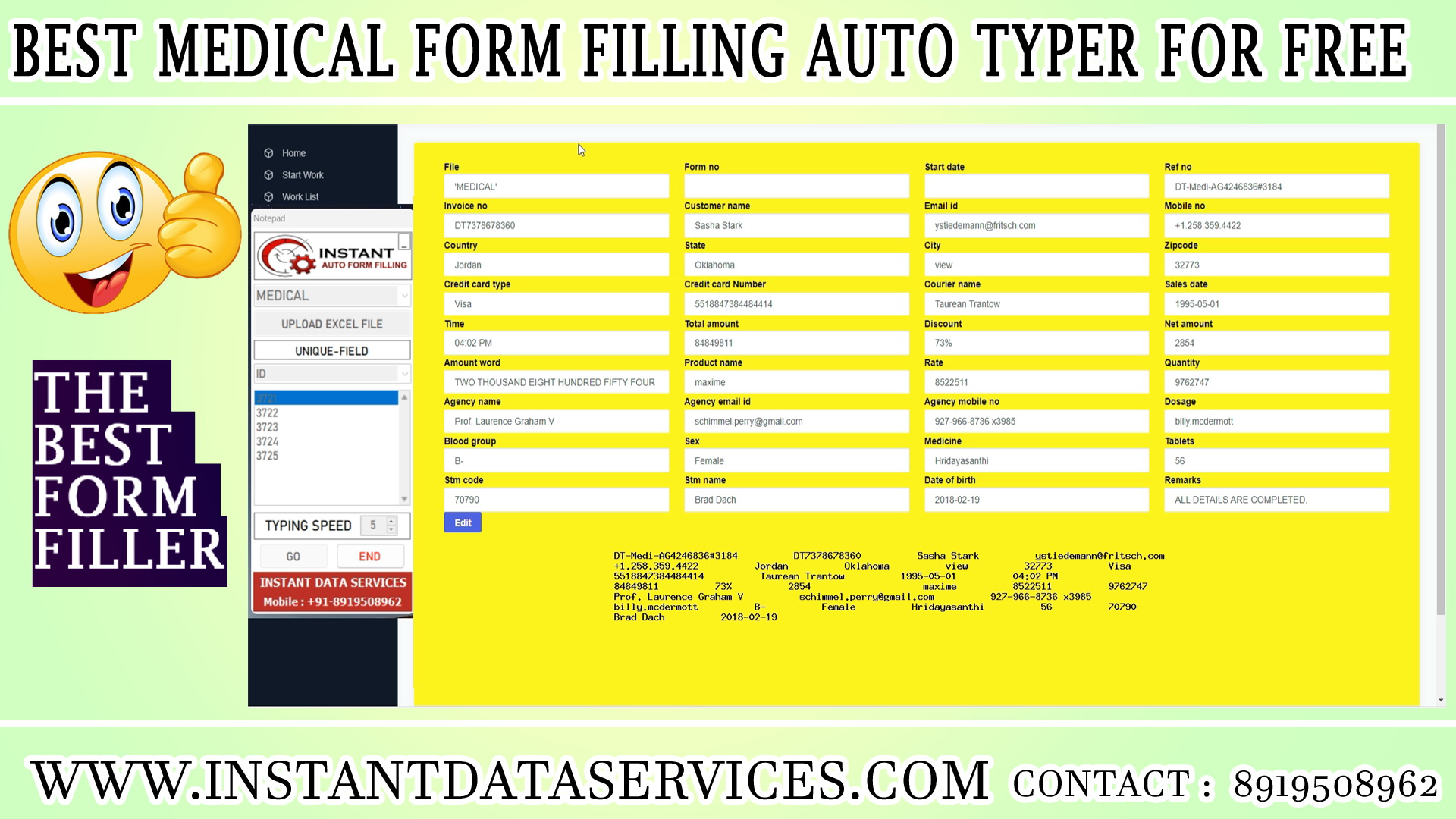 Medical Auto Form Filling Software